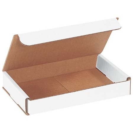 Bsc Preferred 7 x 4 x 1'' White Corrugated Mailers, 50PK BUY00027483